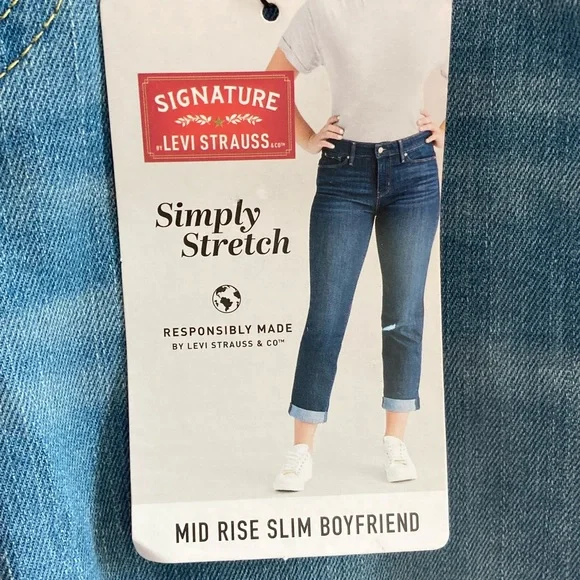 Levi Mid Rise Slim Boyfriend jeans - Picture 8 of 15